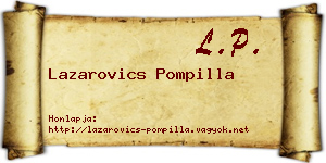 Lazarovics Pompilla névjegykártya